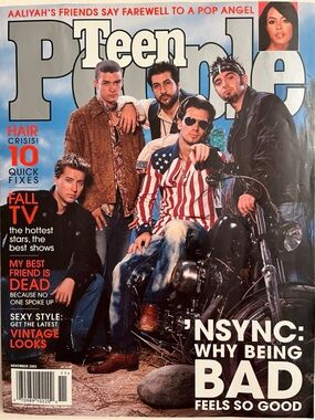 VINTAGE NOVEMBER 2001 TEEN PEOPLE- NSYNC